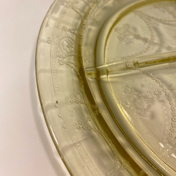 Vintage Anchor Hocking Dancing Ballerina Divided Plate - Picture 8 of 10